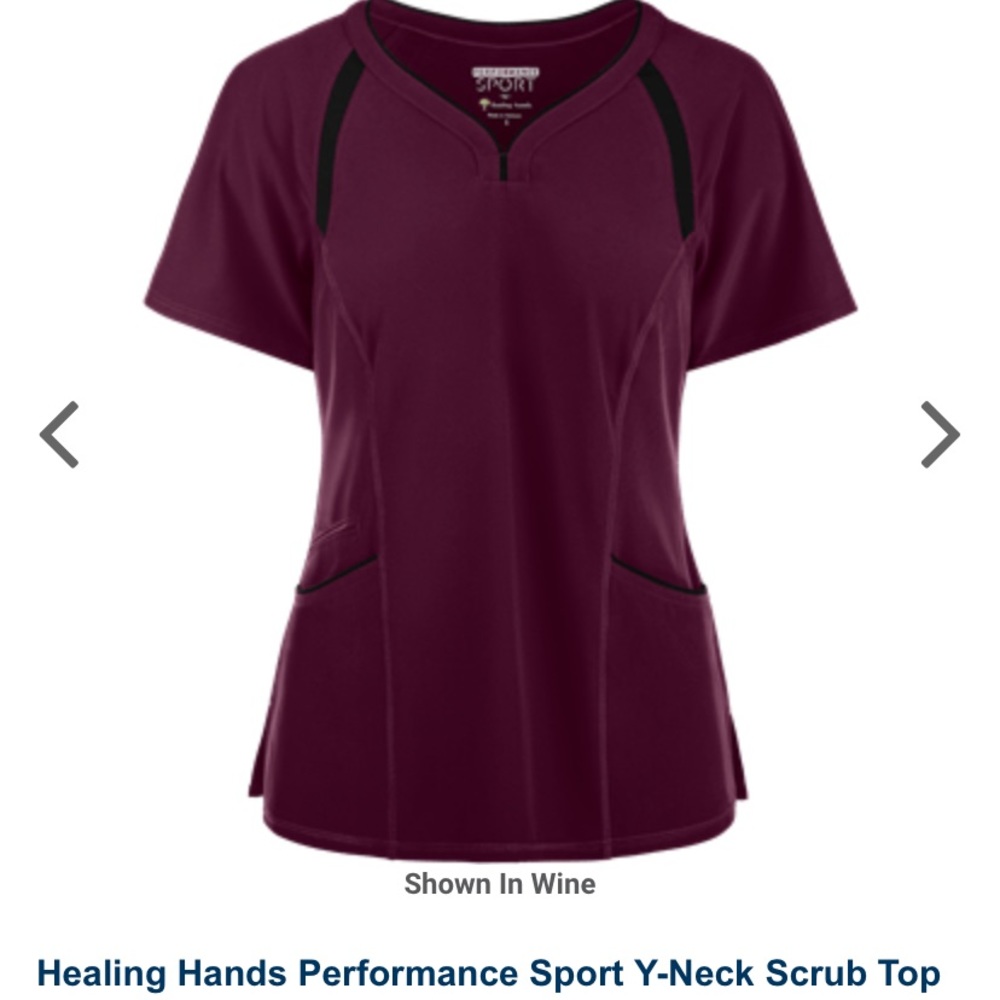 Scrub set in maroon/wine color